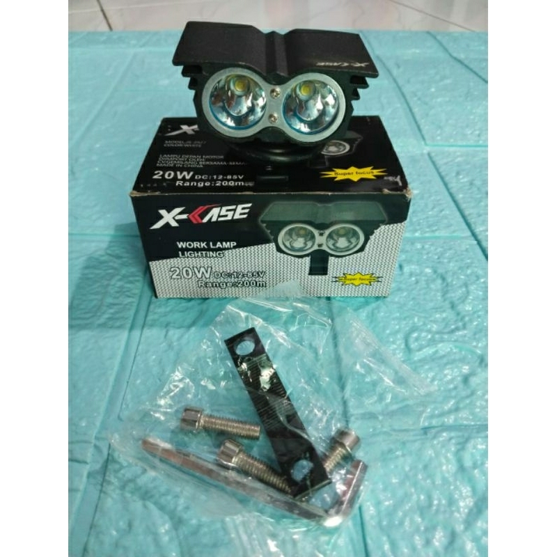 Lampu Sorot Tembak LED OWL 2 Mata Lampu Sorot LED Burung  Hantu 2 Mata Casing Besi