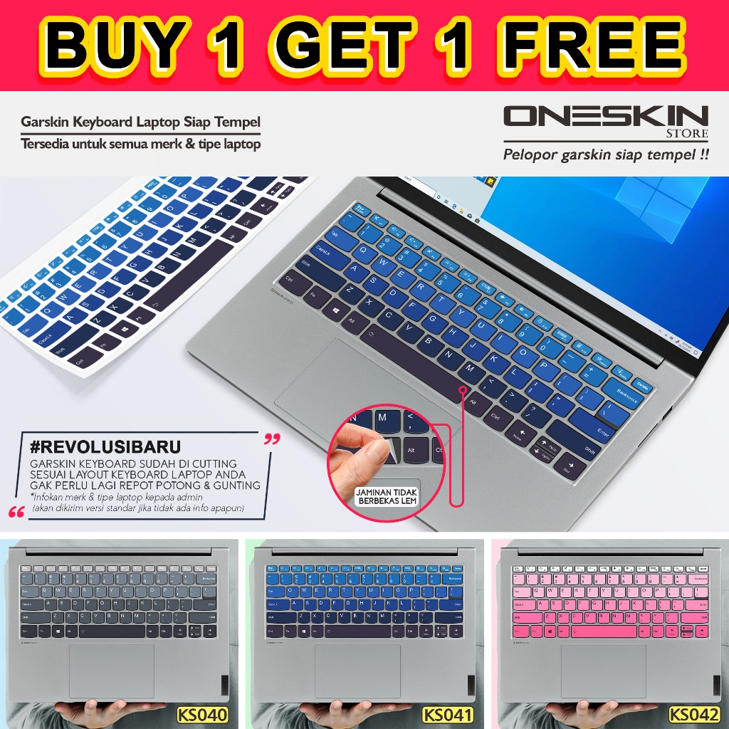 Garskin Stiker Sticker keyboard laptop Hp gambar custom katalog 41