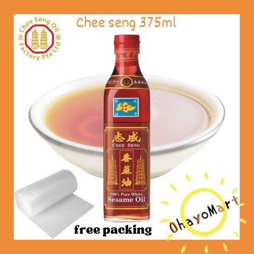 

Chee seng Sesame oil / Minyak Wijen Putih Pagoda/ Pagoda kecil 375ml