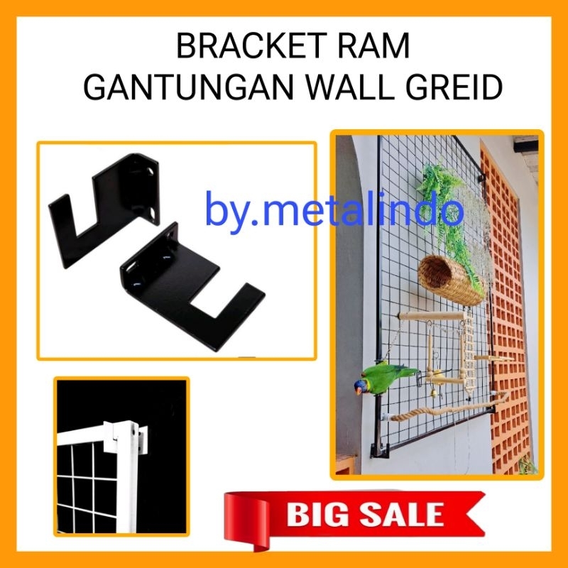 Bracket Gantungan Ram Gantungan Pipa Kotak Bracket Gantungan dinding