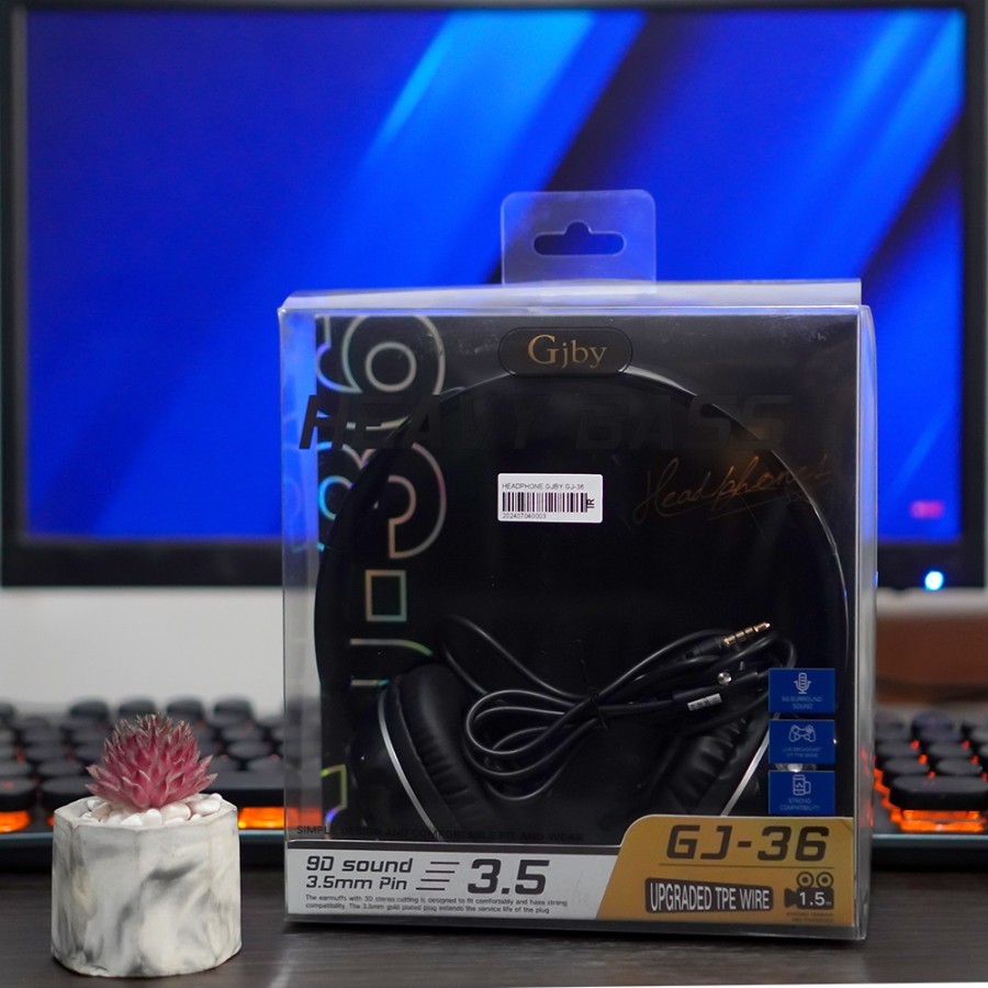 HEADPHONE SUPER BASS HEADSET KABEL HEADPHONE GJBY GJ-36