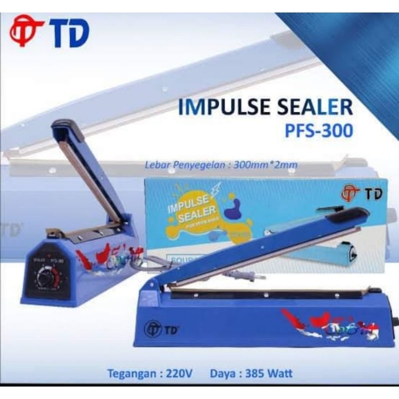 Alat Press Plastik atau Impulse sealer merk TD