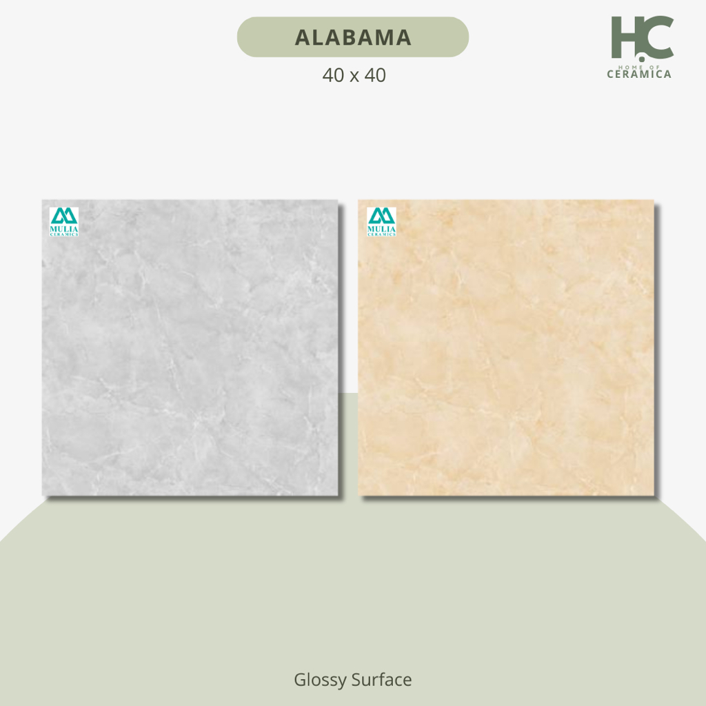 Keramik Lantai Glossy - ALABAMA 40x40 - MULIA (KW 1)