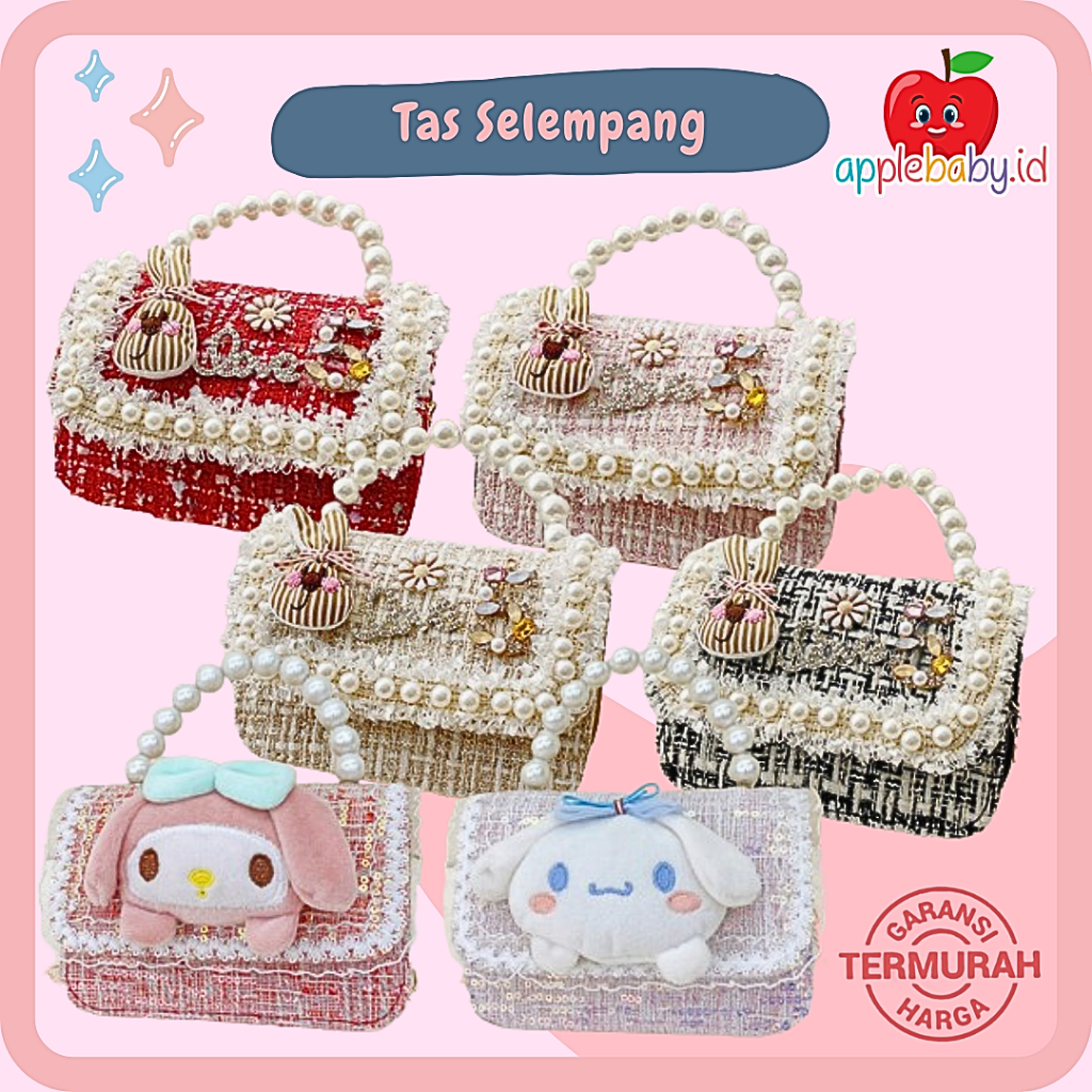 Tas Anak Perempuan Mini Tas Selempang Anak Mini Handbag Mutiara Anak Tas Lebaran Anak Cewek MIcrobag