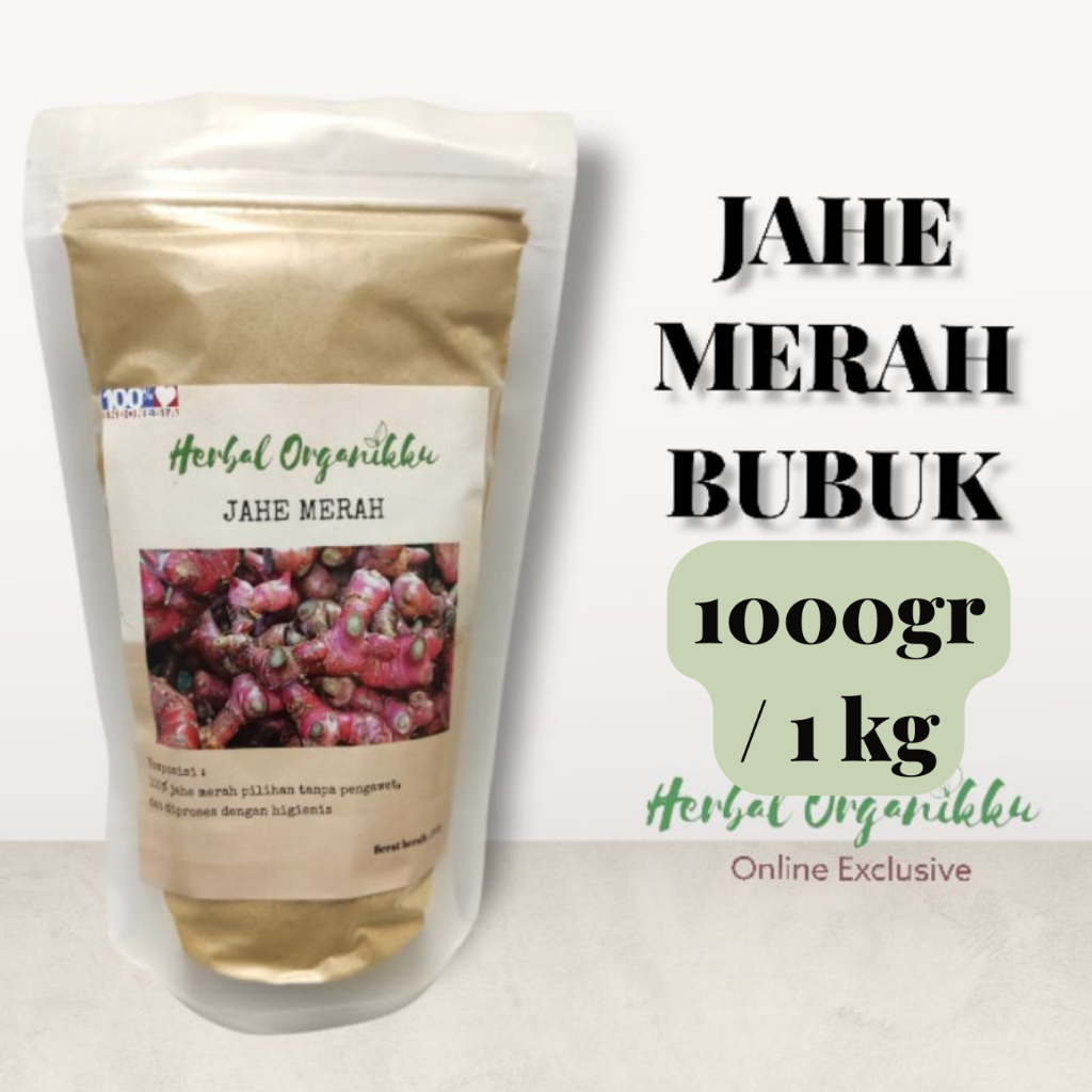 

Jahe Merah Bubuk Murni 500 & 1000(1kg) / Red Ginger Powder