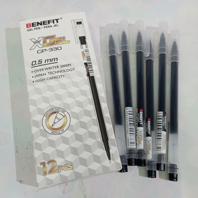

BOLPEN BENEFIT GEL PEN GP-330 0,5kk 12pcs ( hitam ) / pack