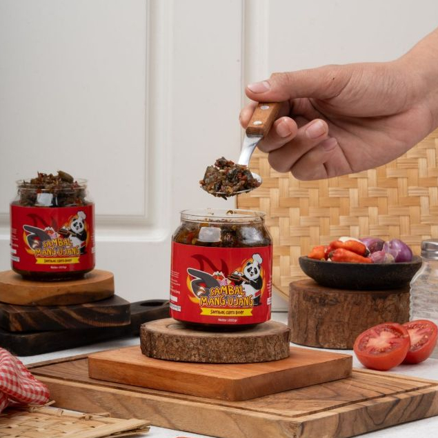 

Sambal Pedas Nampol - Sambal Doer 4 Varian Rasa Teri,Cumi,Ayam Dan Bandeng/Sambal Doer Instan/Sambal Extra Pedas Isi Kemasan 200g