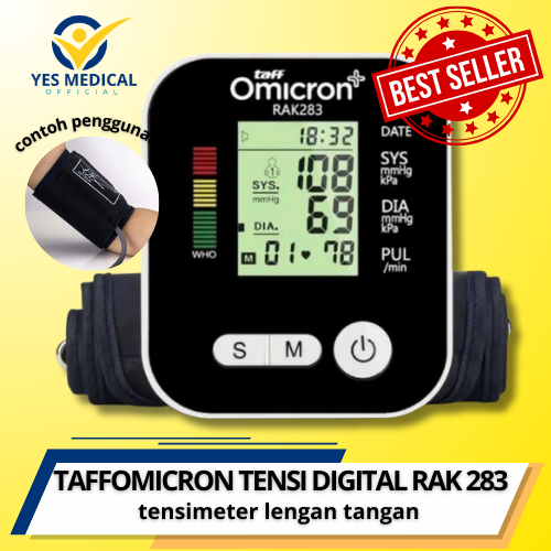 Tensimeter Digital Taff Omicron Pengukur Tekanan Darah Tensimeter Omicron RAK283