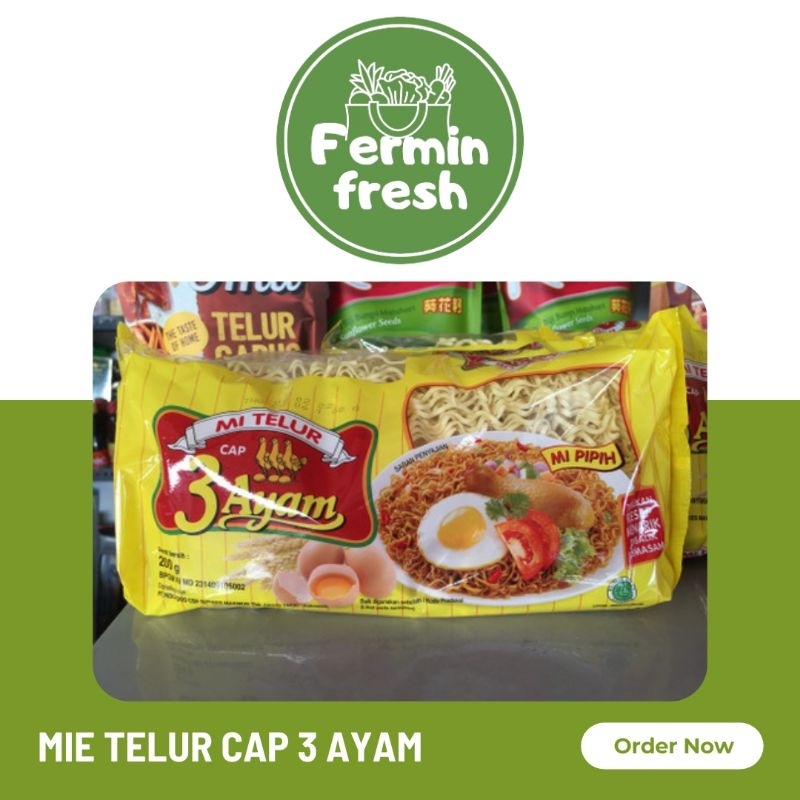 

Fermin Fresh, Mie telur cap 3 ayam