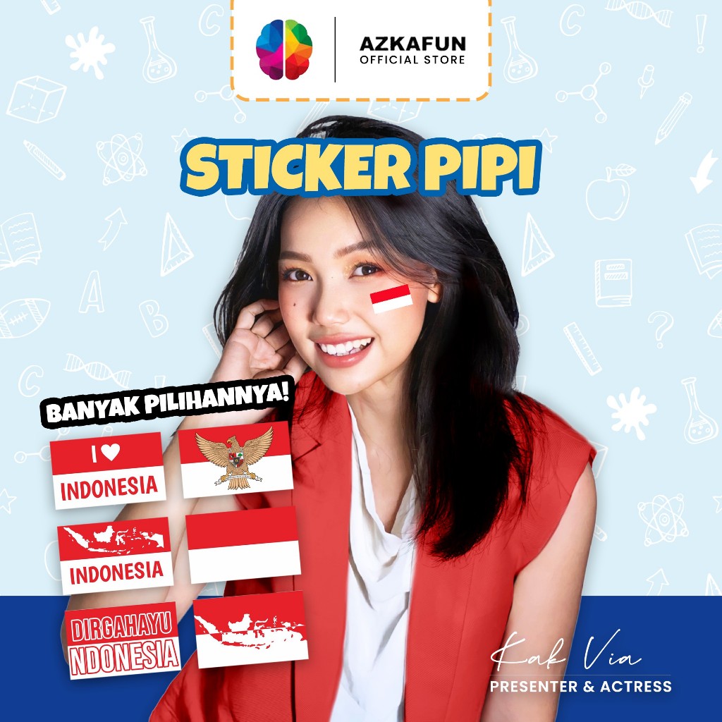 

Tempelan Pipi Bendera - Sticker Pipi Merah Putih - indonesia 17 agustus