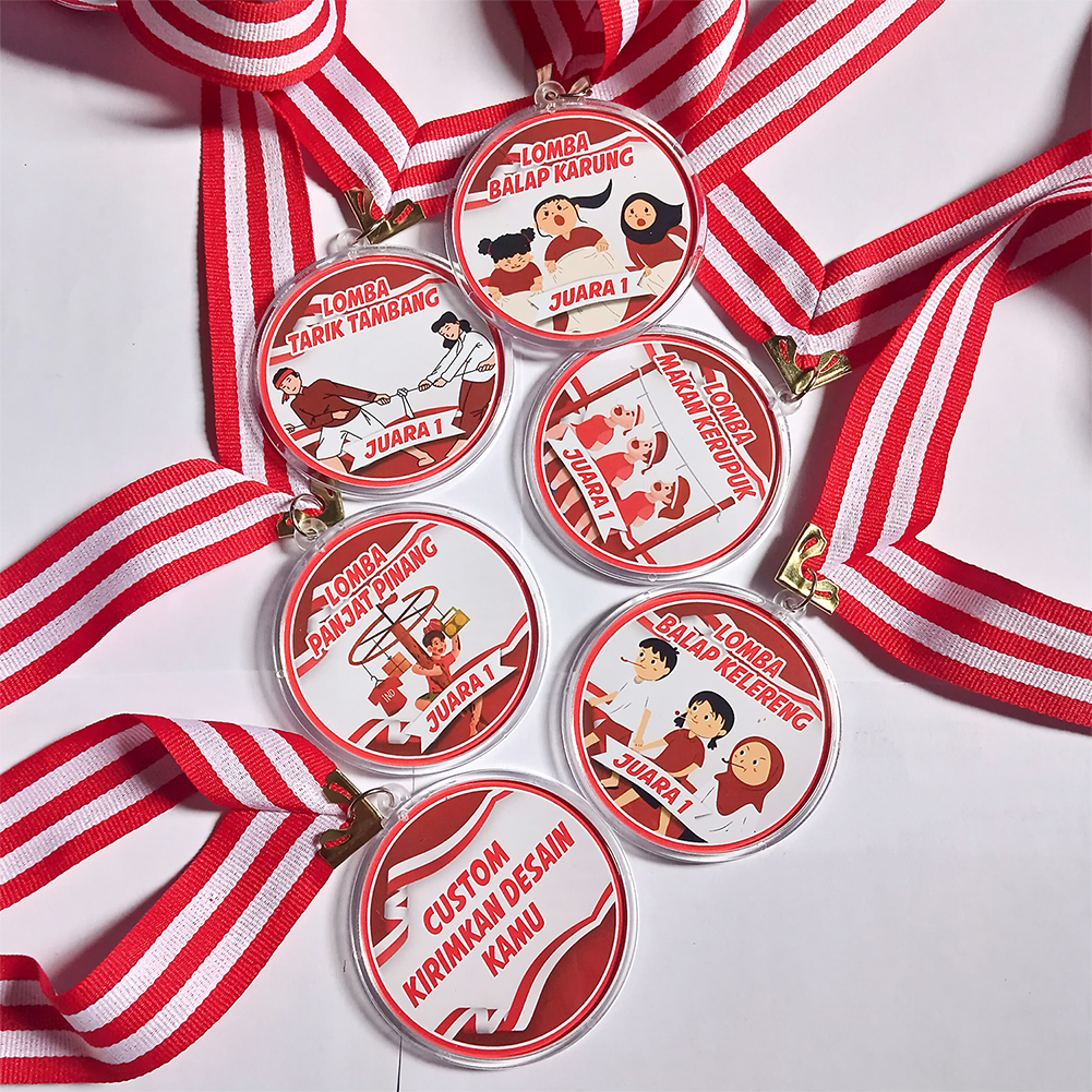 Medali Custom - Medali Lomba Agustus - Medali Hadiah Lomba