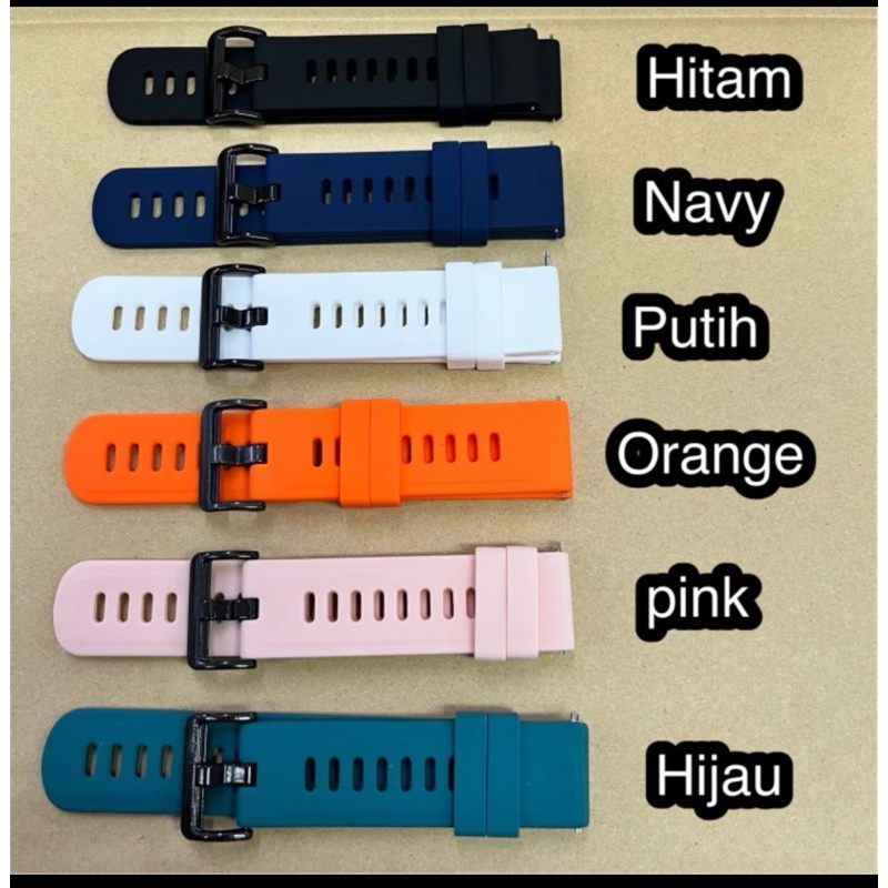 Strap xiaomi mi watch 22mm / Mi S1 Active tali jam mi watch / strap polos mi watch