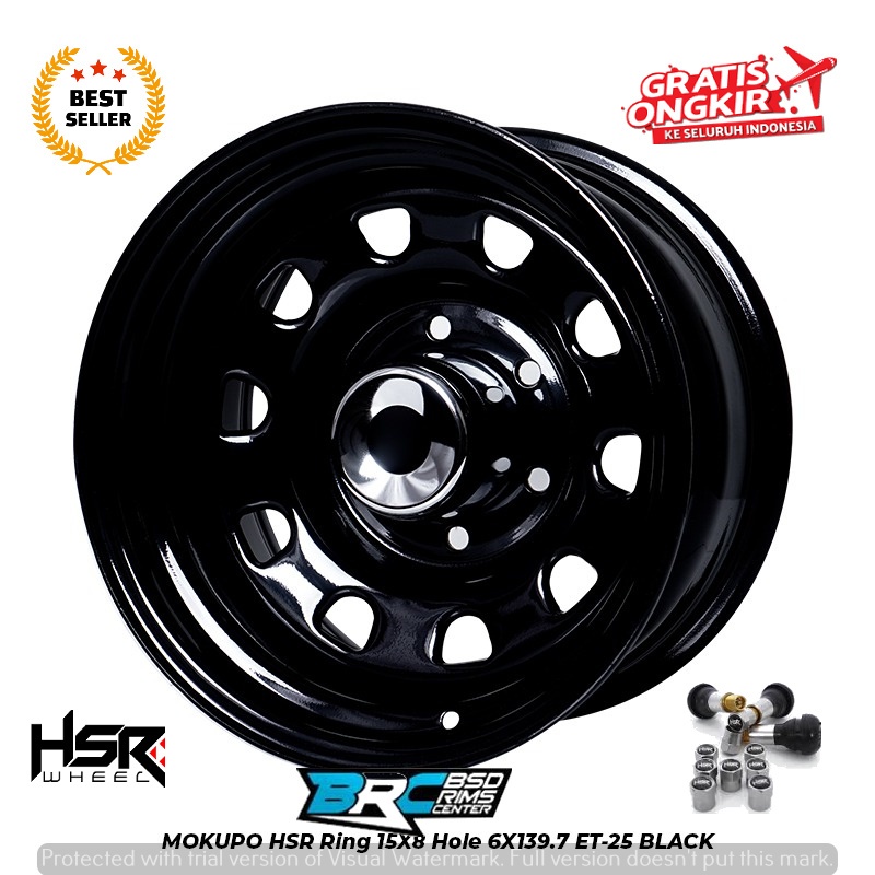 VELG HSR MOKUPO R15 UNTUK MOBIL Dmax, Panther Colorado, Trailblazer  PAJERO