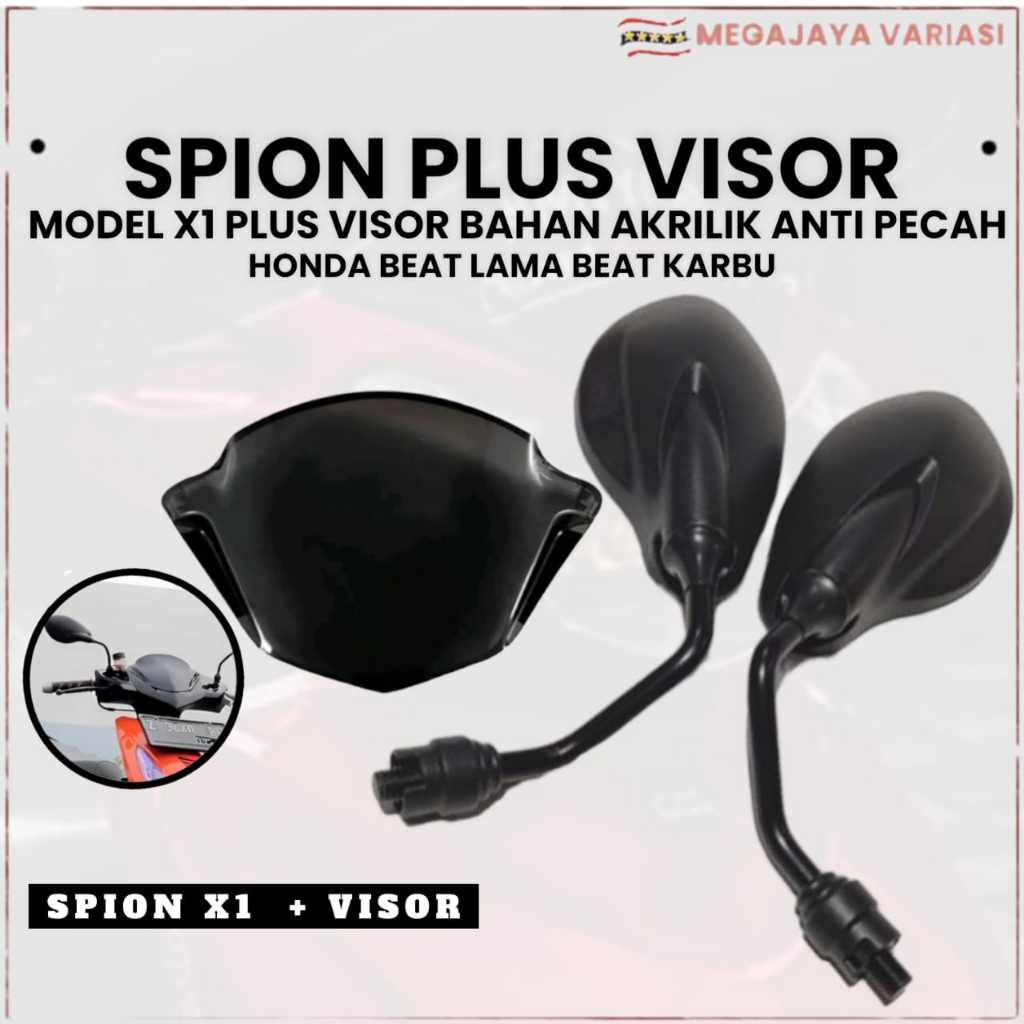PAKET SPION MOTOR 1Z5Z THAILAND 125z PLUS VISOR BEAT KARBU BEAT OLD BEAT LAMA 2008 - 2012