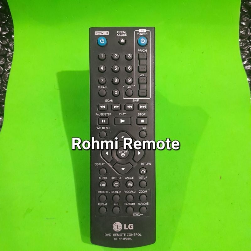 REMOTE REMOT DVD PLAYER KARAOKE LG 6711R1P089L ORIGINAL ASLI