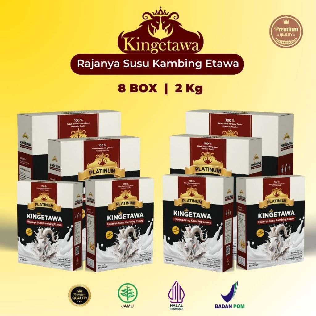 

Susu Kingetawa Platinum - Susu Etawa High Calcium Terbaik Dengan 10 Manfaat Kesehatan - Paket 8 BOX
