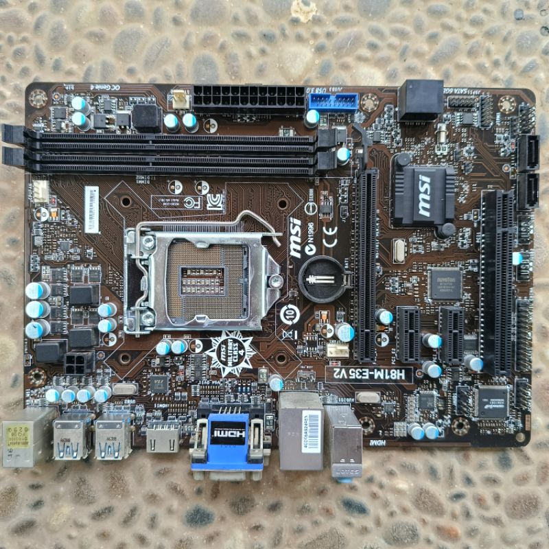 motherboard MSI H81M-E35 V2 Hidup tidak tampil