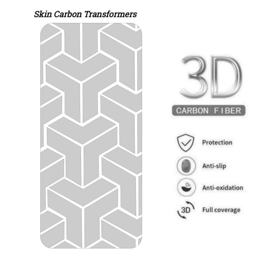 Skin Carbon POCO M3 PRO 5G Garskin Motif Transformers Pelindung Belakang Handphone