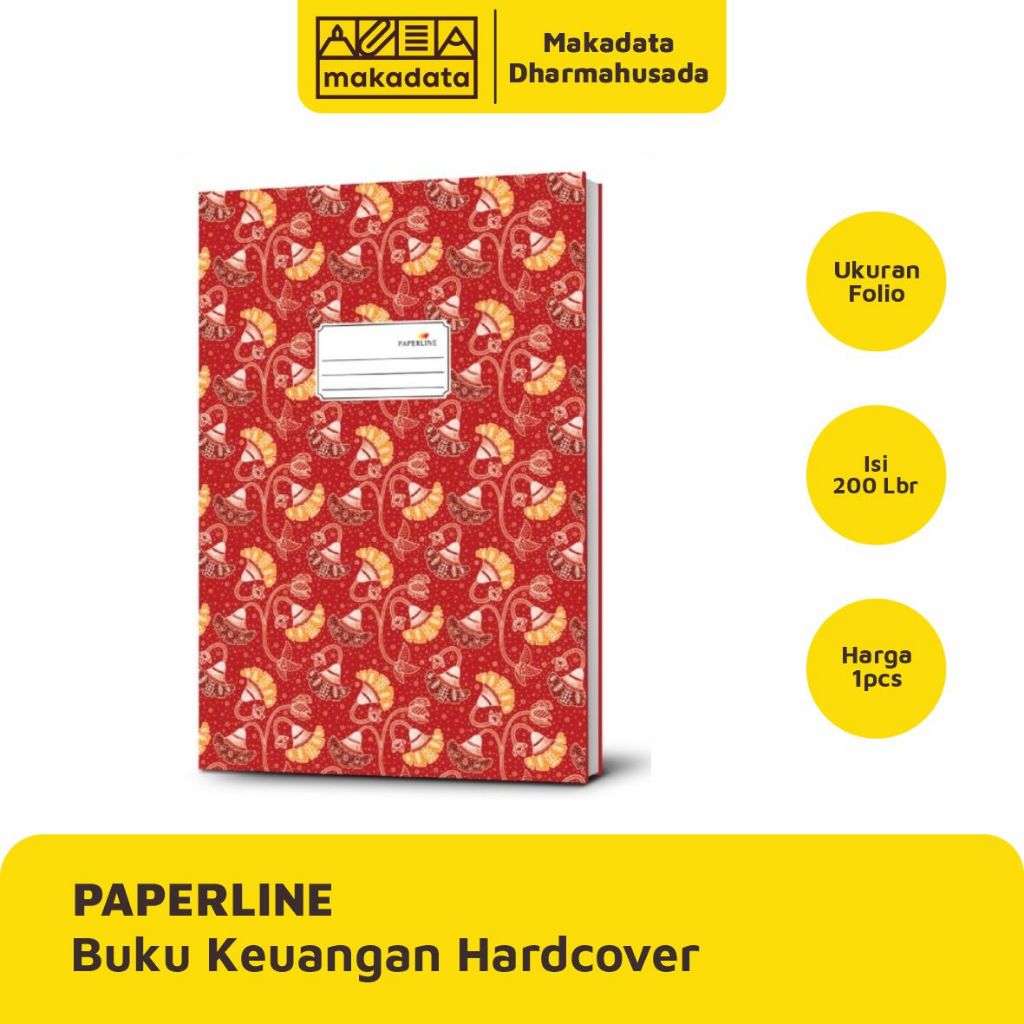 

BUKU TULIS KEUANGAN HARDCOVER PAPERLINE UKURAN FOLIO ISI 200 LEMBAR