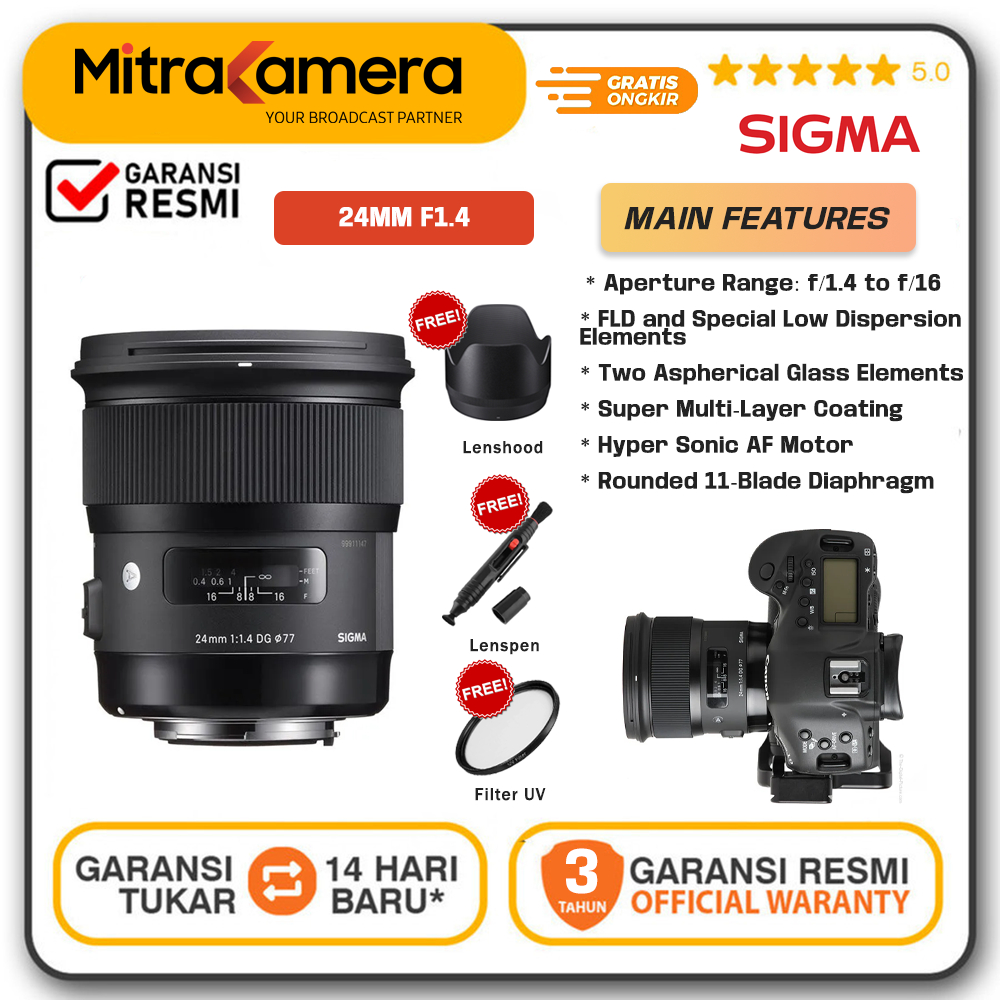 Sigma 24mm F/1.4 Dg Hsm (A)