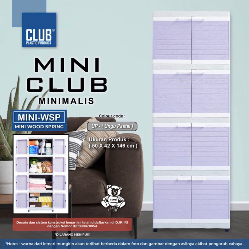 CARGO-LEMARI PLASTIK CLUB MINI 4SUSUN / Club Plastic Furniture Lemari Mini Susun 4
