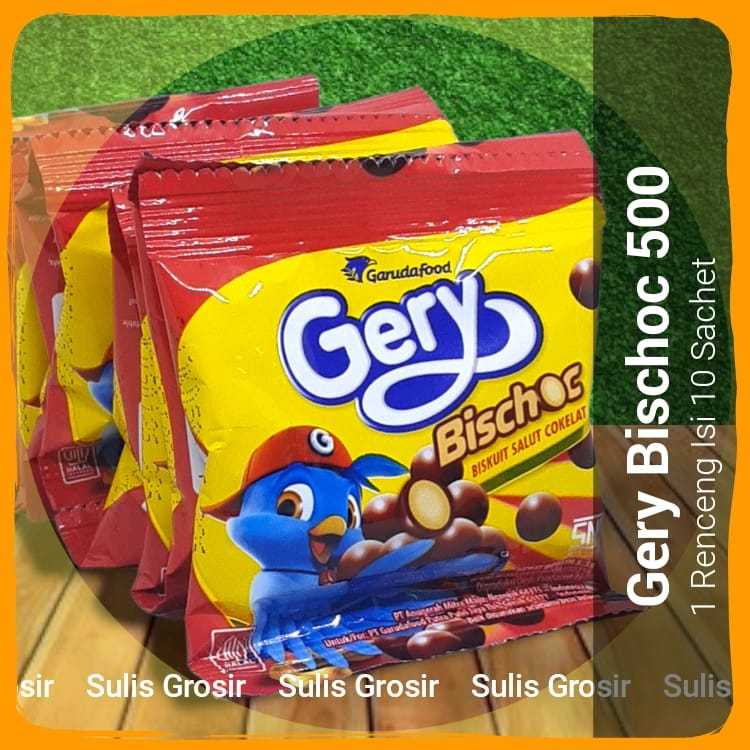 

Gery Bischoc 500 Rasa Cokelat Serenceng Isi 10 sachet