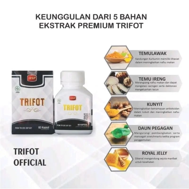 TRIFOT MILK Penggemuk Badan Kapsul Isi 30 BPOM