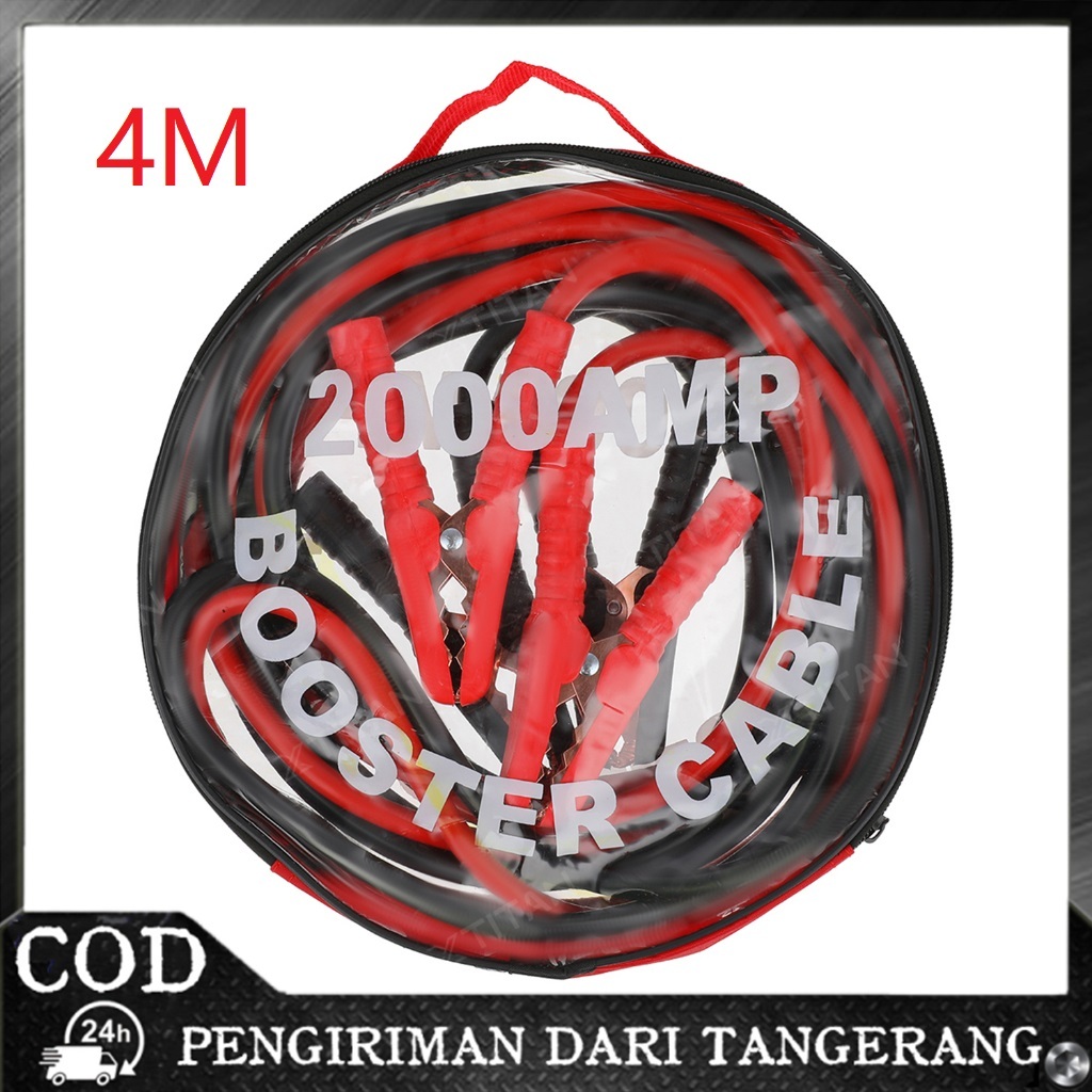 XTITAN 4M 2000A Kabel Jumper Aki Mobil Kabel Starter Jumper Kabel  Aki Mobil Motor Kabel Emergensi