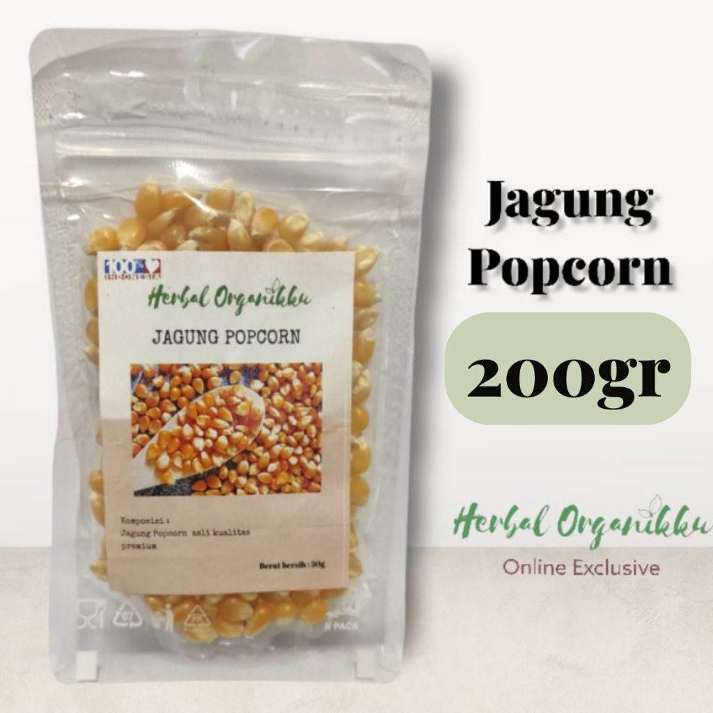 

Jagung Popcorn Mentah 100 & 200gr Premium. MUTU dan KUALITAS TERJAMIN
