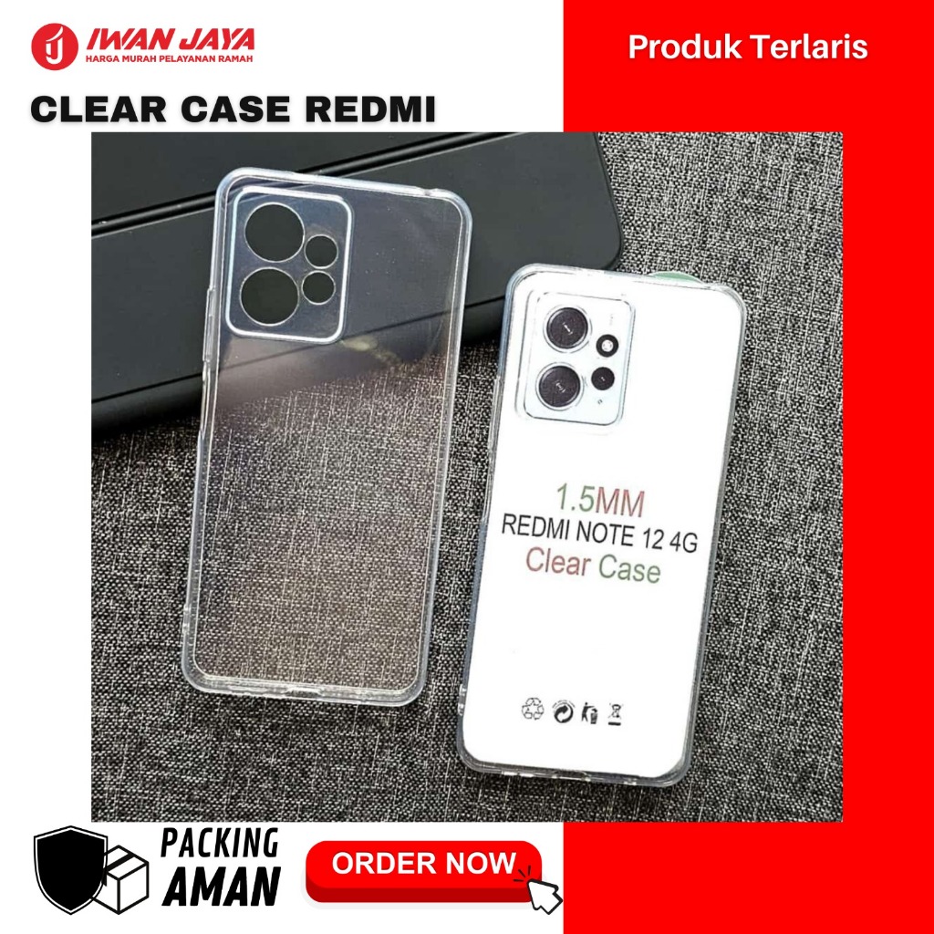 CLEAR CASE AIR BAG CASING BENING 10 4G/5G | M4 5G | 12 4G | 12C | 13C | A1/A2 | A3 | 9A | RENOT 11 |