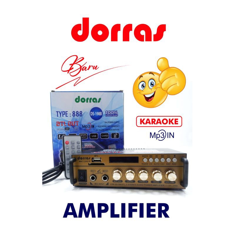 Amplifier DS 198b Dorras Ampli bagus murah/Amply ampli Power speaker
