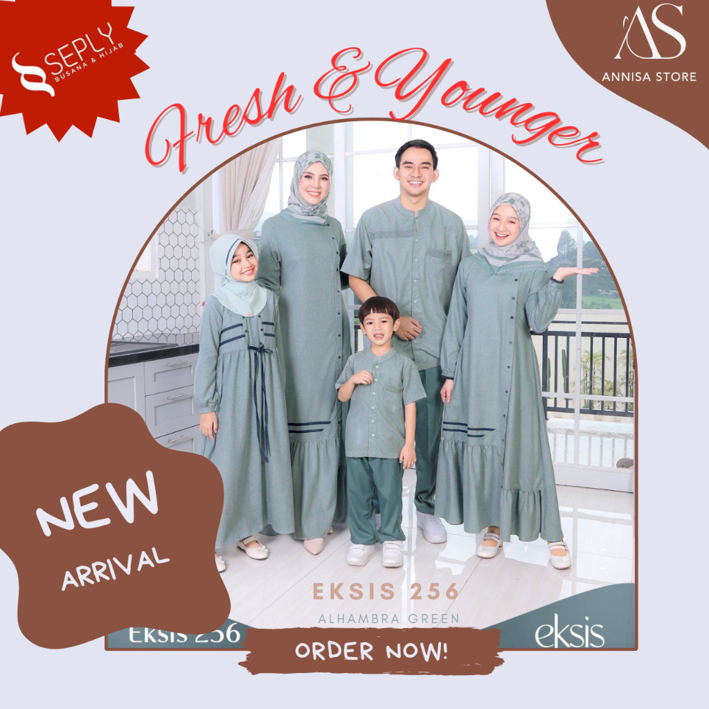 NEW ARRIVAL SARIMBIT KELUARGA SEPLY EKSIS 256 ALHAMBRA GREEN  / SEPLY AURORA ASMARA BAJU SARIMBIT KE