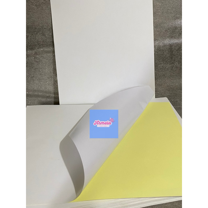 

Kertas Stiker HVS Ukuran A4 (isi 100 lembar)