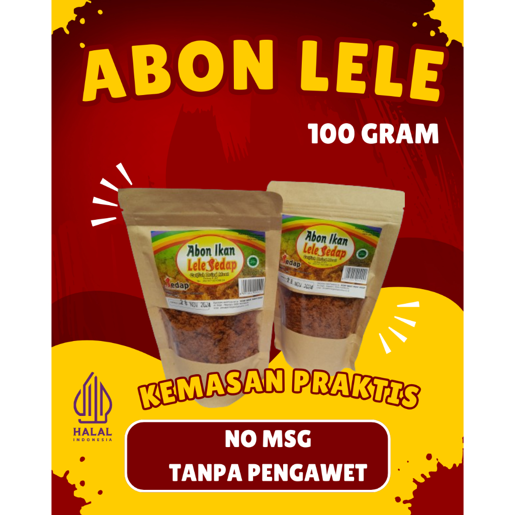 

ABON SEDAP DAGING IKAN LELE 100 GR