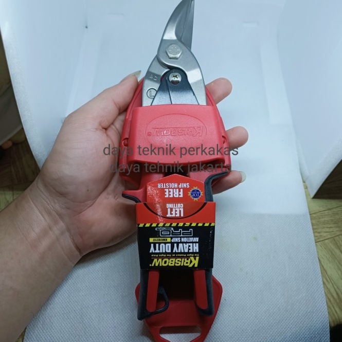 

krisbow gunting baja ringan kiri aviation snip left cutting krisbow KODE P6L3