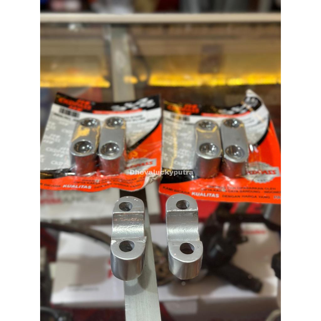 RAISER KLEM KLEMAN DUDUKAN STANG STIR RX KING VIXION SCORPIO SET ORIGINAL CKD