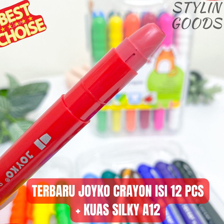 

CRAYON SILKY A12 WARNA KRAYON PUTAR HALUS DARI JOYKO DI LENGKAPI DENGAN 1 PCS KUAS BISA COD KODE R4Z1