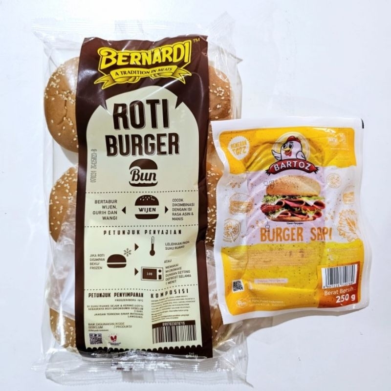 

Paket hemat burger sapi 6 porsi