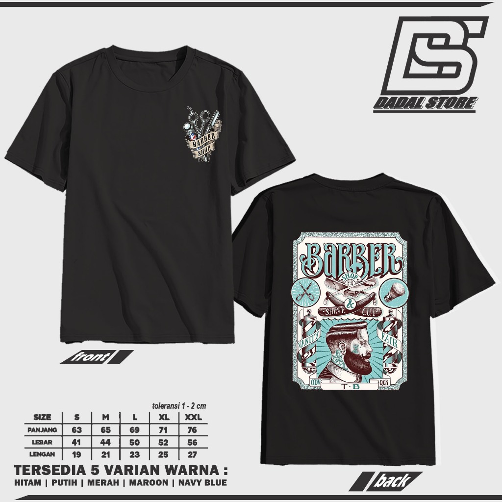 Kaos BARBERSHOP SPECIAL EDITION V3 KEREN BARBER Baju By Distro dadalstore_