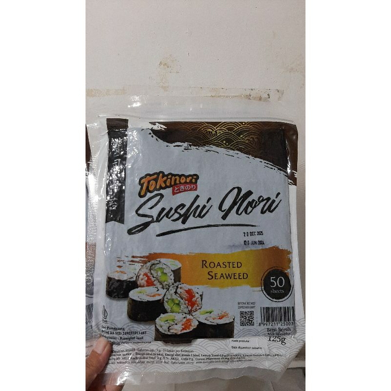 

Tokinori sushi nori rumput laut 50sheets