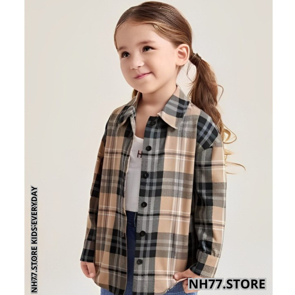 Kemeja Flanel Anak Perempuan Kotak-kotak Cewek Premium