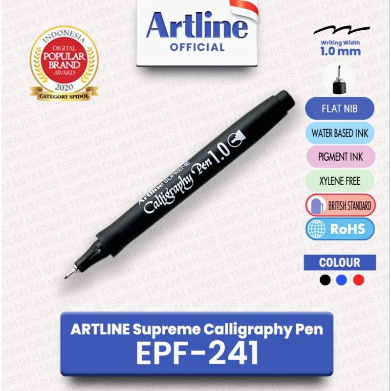 

artline supreme caligrafi pen, pulpen kaligrafi 1pcs termurah