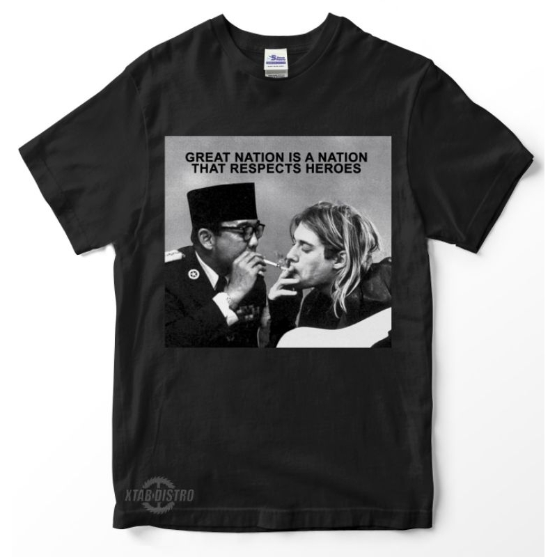 Kaos Soekarno X Kurt Cobain | Hot Item