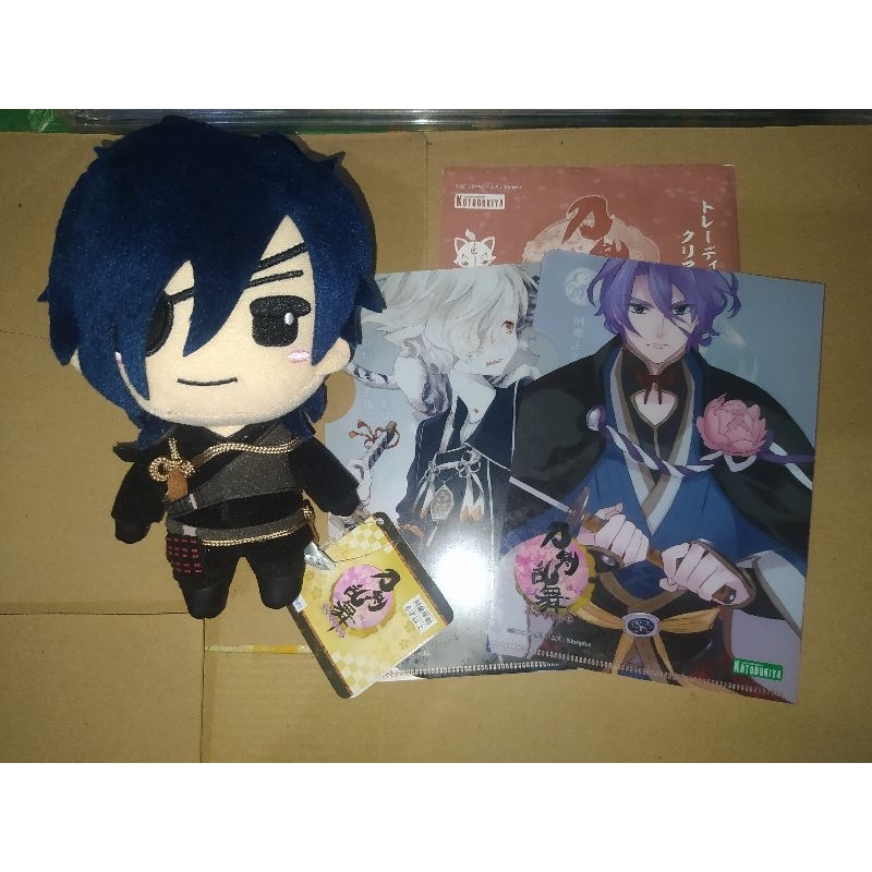 Touken Ranbu Mini Clearfile Gokotai Kasen Kanesada Shokudaikiri Mitsutada Nuigurumi