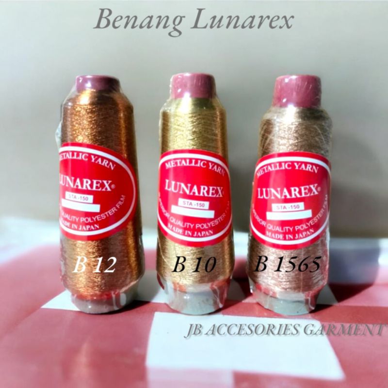 Benang Metalik Lunarex, Benang Lunarex Tembaga, Benang Lunarex Metalic Yarn, Benang Bordir Lunarex S