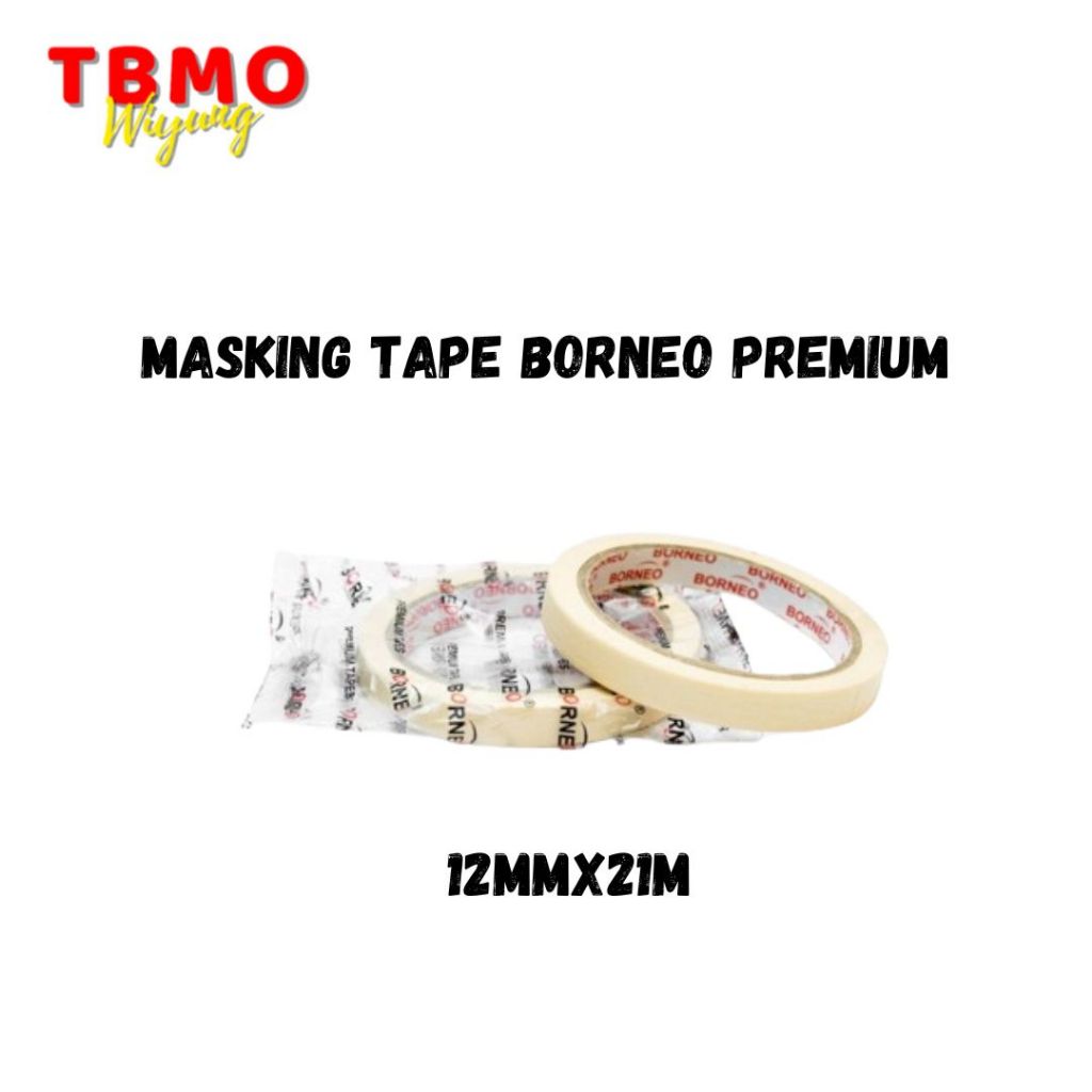 

Tbmo Masking Tape Borneo Premium 12MMX21M