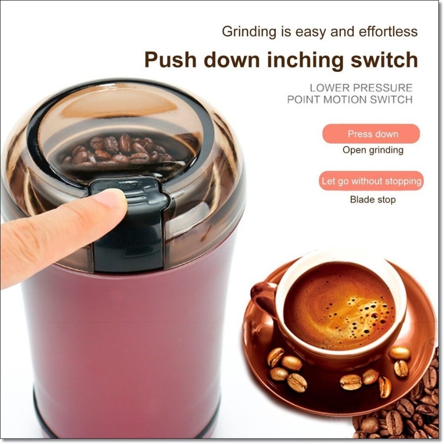 Electric Coffee Grinder Mesin Giling Bubuk Kopi Penggiling Kopi