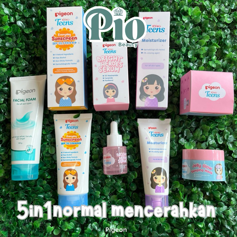PIGEON TEENS 5in1 | paket Pigeon teens skincare lengkap