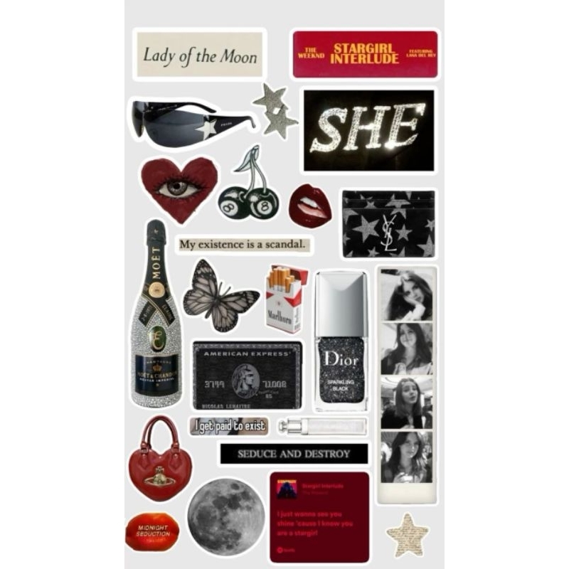 

STICKER BLACK AND WHITE THEME (2)