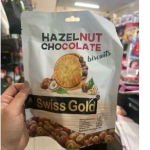 

SWISS GOLD HALZENUT BISKUIT /BISKUIT HALZENUT MILK WHITE COKLAT 100GR